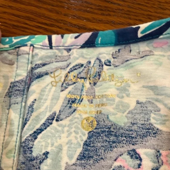 Lilly Pulitzer Blue and Green Patterned Dress - Picture 2 of 2